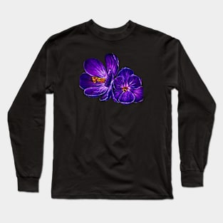 Pastel Crocuses Long Sleeve T-Shirt